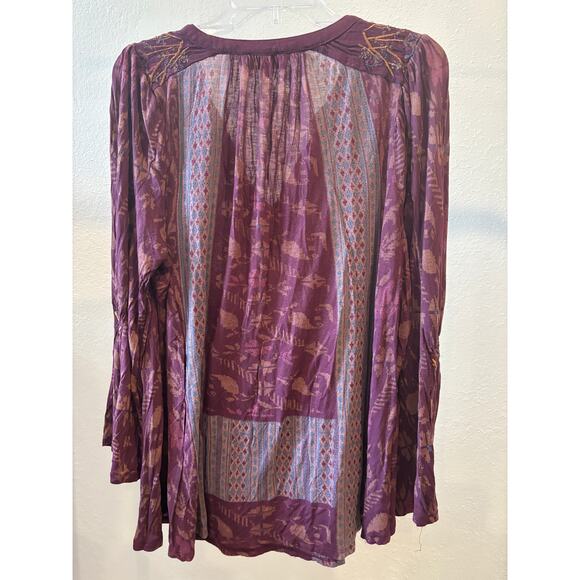 Lucky Brand Top Blouse Plus Size 2X Floral - Picture 4 of 5